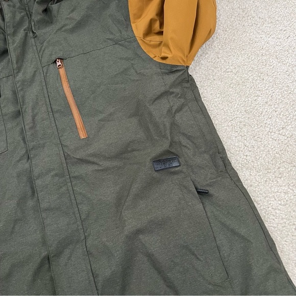Special Blend Kinetic Tan and Green Snowboarding Winter Hooded Jacket Size med - Picture 15 of 16
